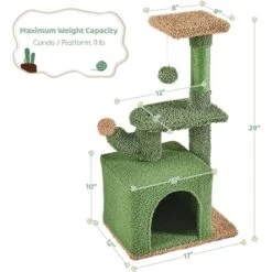 Yaheetech Cactus 29-in Cat Tree -Mewhaus Shop 1032998 PT2. AC SS1800 V1702673932