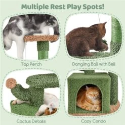 Yaheetech Cactus 29-in Cat Tree -Mewhaus Shop 1032998 PT3. AC SS1800 V1702673932