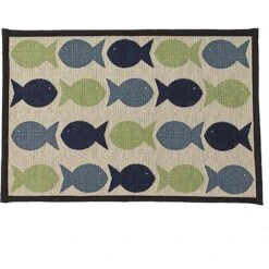 PetRageous Designs Kool Fishes Tapestry Mat