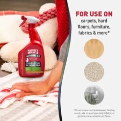 Nature's Miracle Advanced Cat Enzymatic Stain Remover & Odor Eliminator Spray, Sunny Lemon, 32-oz Bottle -Mewhaus Shop 115425 PT4. AC SS1800 V1701453357