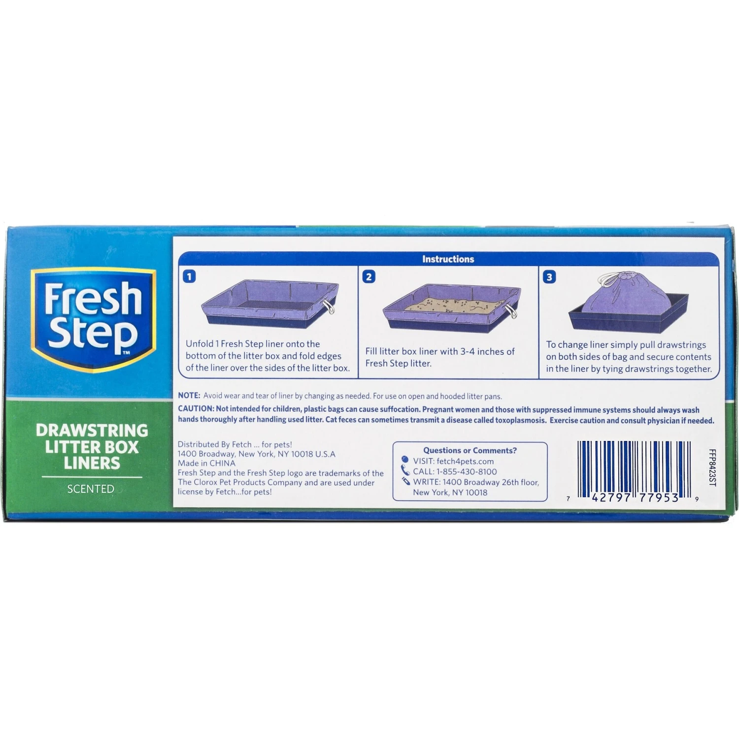 Fresh Step Products Drawstring Scented Litter Box Liner, 7 Count 2 Fresh Step Products Drawstring Scented Litter Box Liner, 7 Count - Image 2