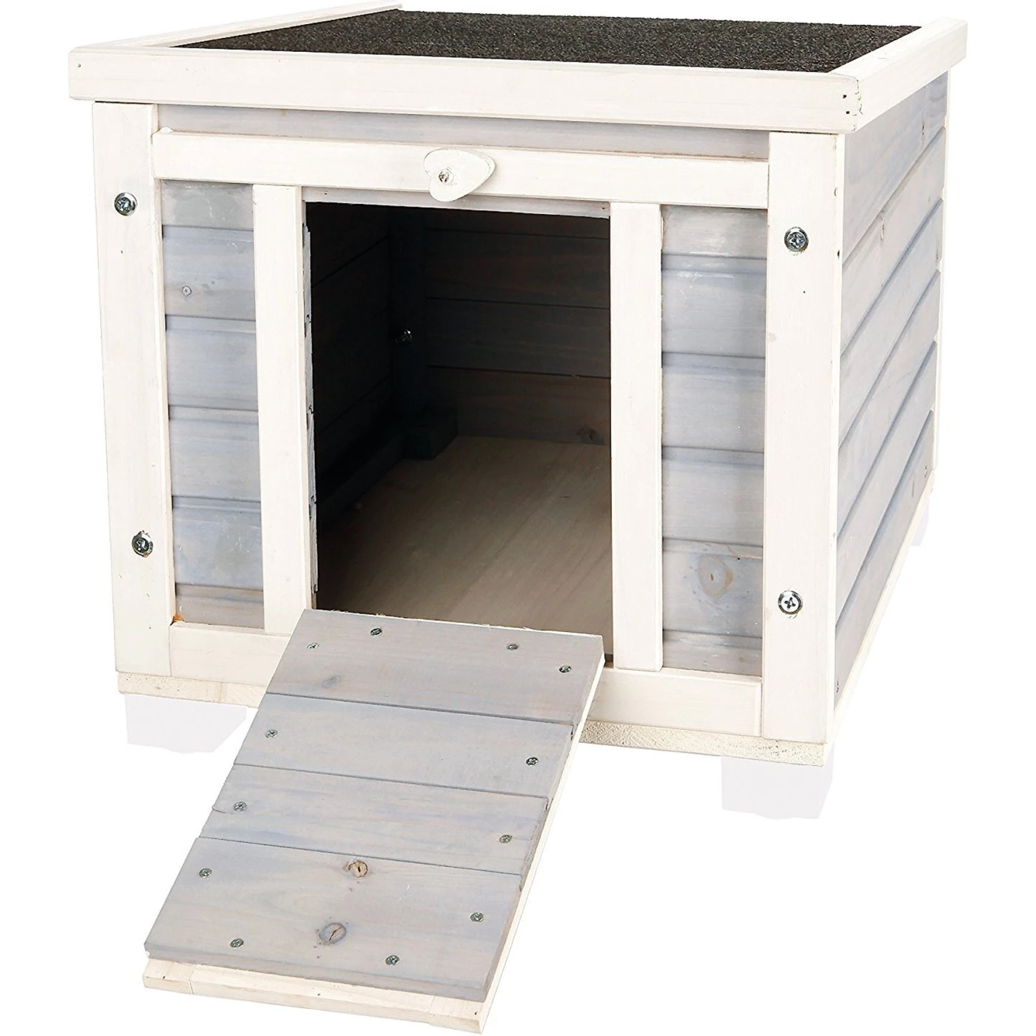 TRIXIE Outdoor Wooden Cat House 2 TRIXIE Outdoor Wooden Cat House - Image 2