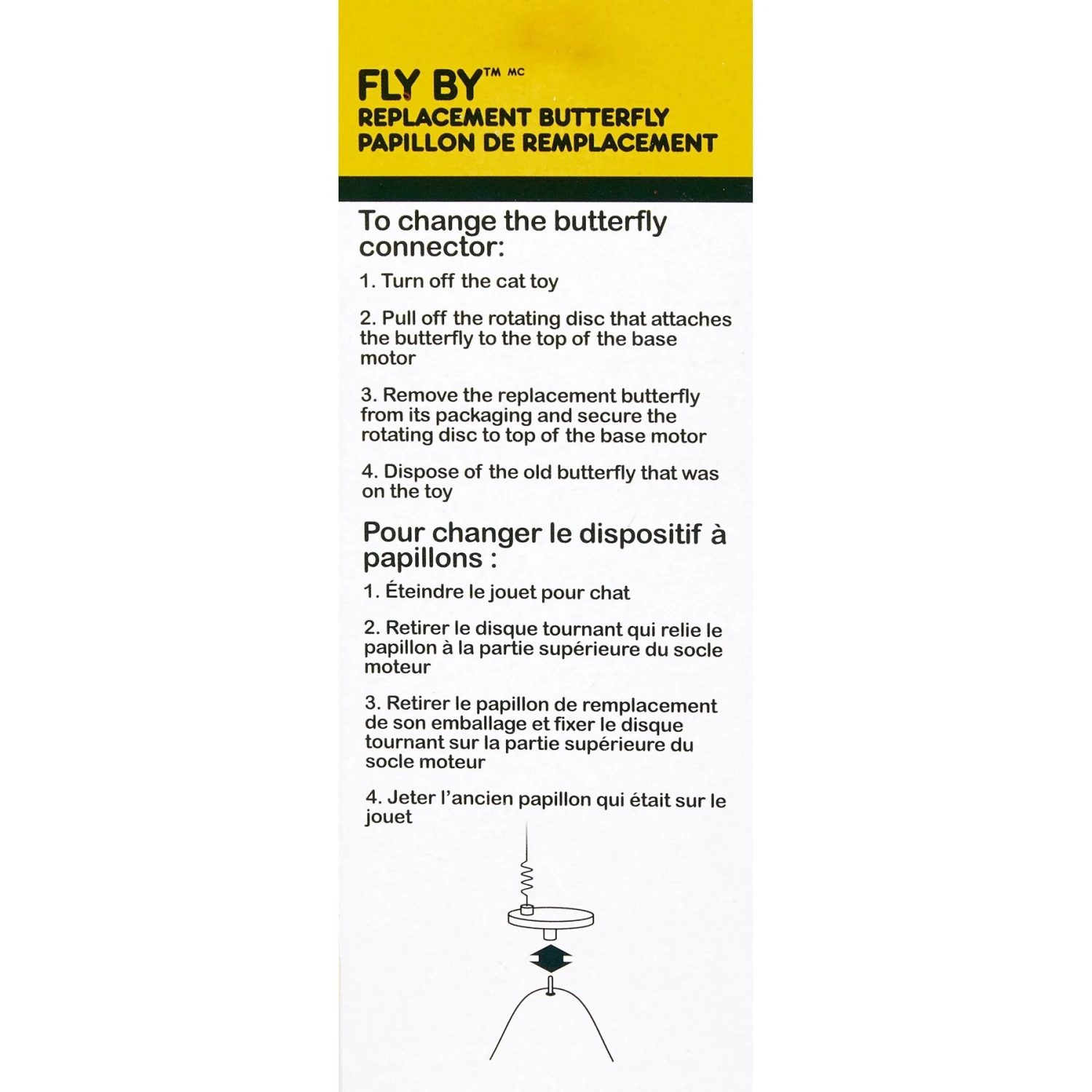 Pet Zone Fly By Replacement Butterfly Cat Toy 4 Pet Zone Fly By Replacement Butterfly Cat Toy - Image 4