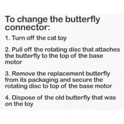 Pet Zone Fly By Replacement Butterfly Cat Toy 9 Pet Zone Fly By Replacement Butterfly Cat Toy -Mewhaus Shop 122852 PT4. AC SS1800 V1545248538