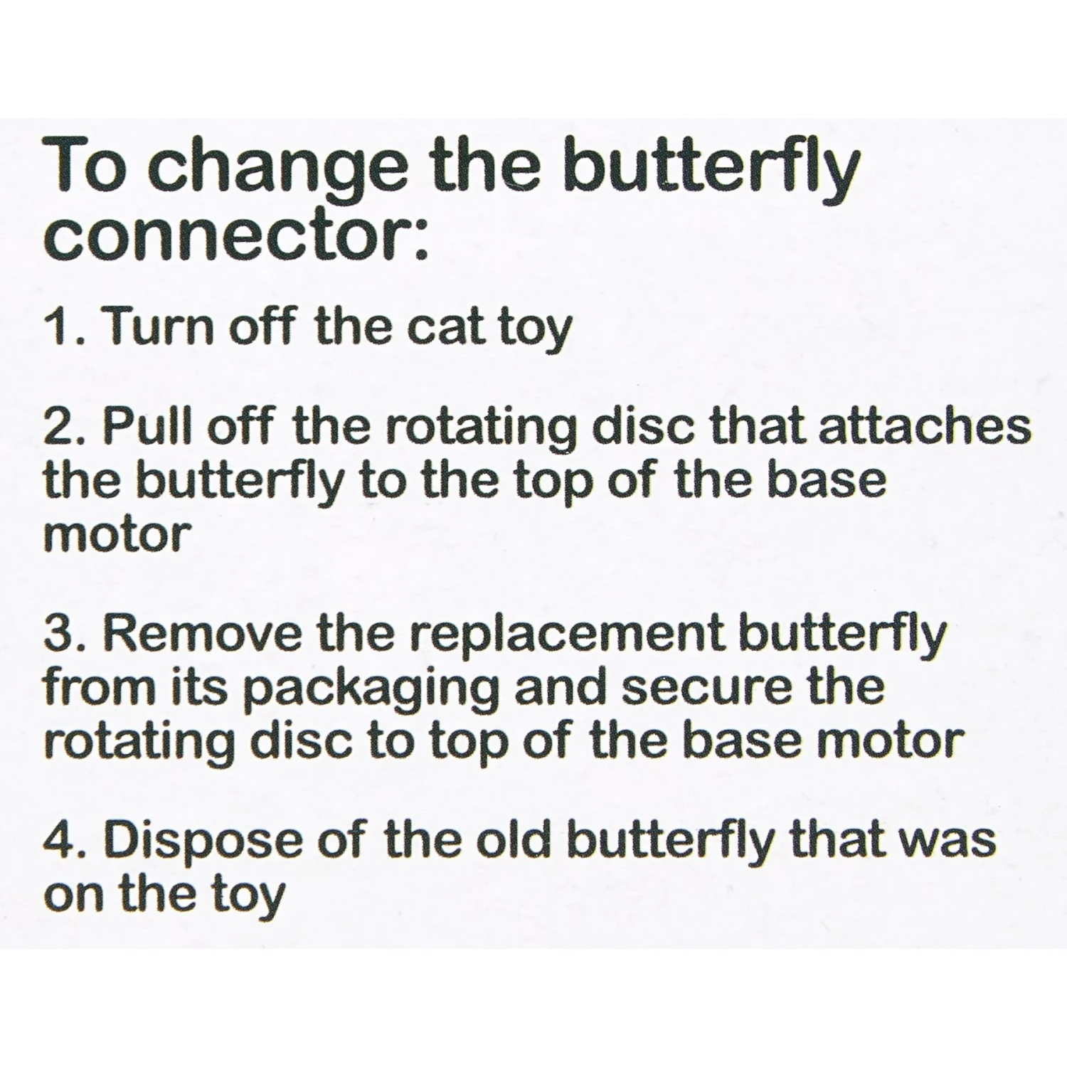 Pet Zone Fly By Replacement Butterfly Cat Toy 5 Pet Zone Fly By Replacement Butterfly Cat Toy - Image 5