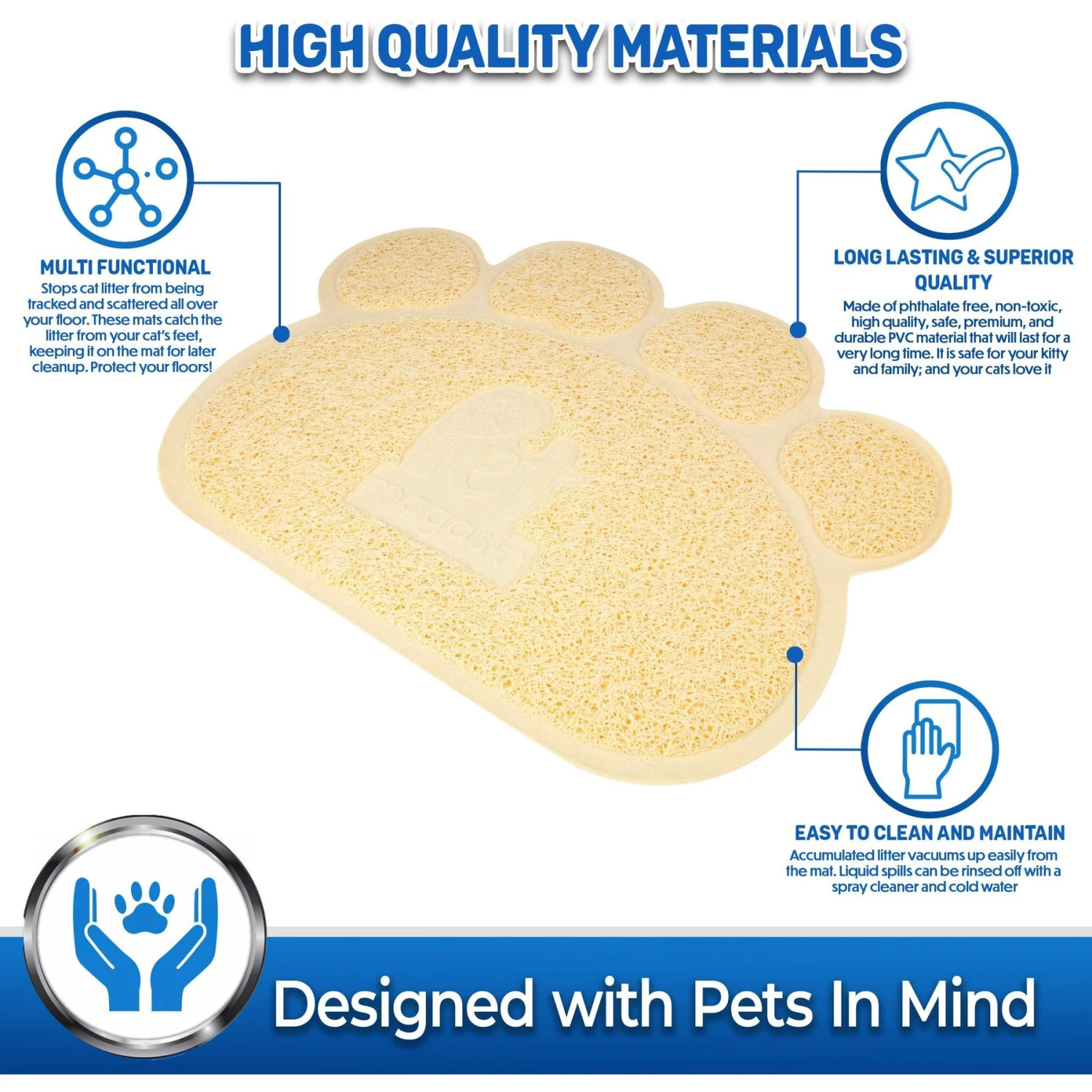 Pet Magasin Cat Litter Mats, 2-pack 2 Pet Magasin Cat Litter Mats, 2-pack - Image 2