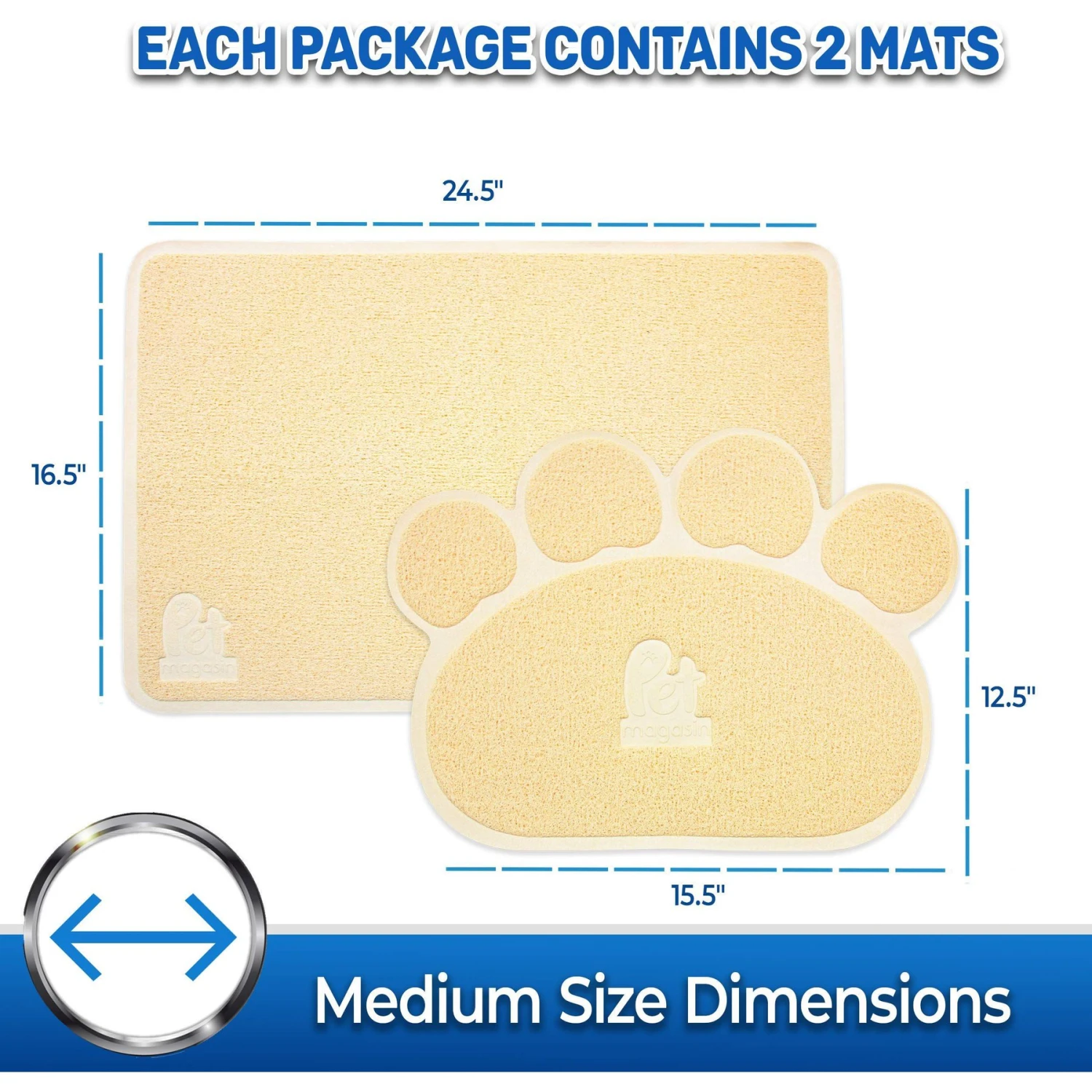 Pet Magasin Cat Litter Mats, 2-pack 4 Pet Magasin Cat Litter Mats, 2-pack - Image 4