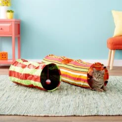 Pet Magasin Collapsible Cat Tunnel Toys, 2-pack -Mewhaus Shop 125032 PT7. AC SS1800 V1527258361