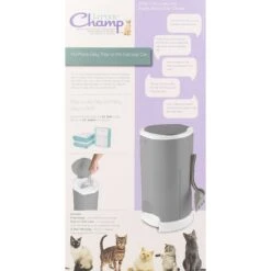 Litter Champ Premium Odor-Free Cat Litter Waste Disposal System, Grey -Mewhaus Shop 127916 PT2. AC SS1800 V1522101794