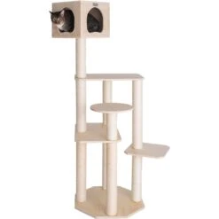 Armarkat 69-in Wooden Cat Tree & Condo
