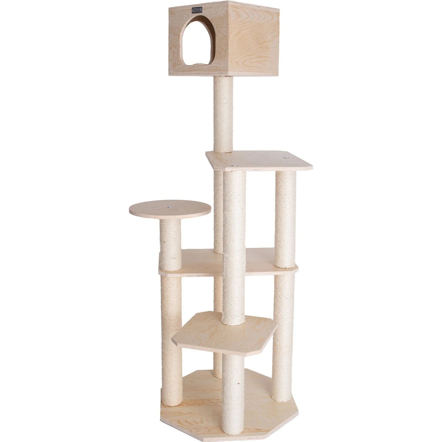 Armarkat 69-in Wooden Cat Tree & Condo 2 Armarkat 69-in Wooden Cat Tree & Condo - Image 2