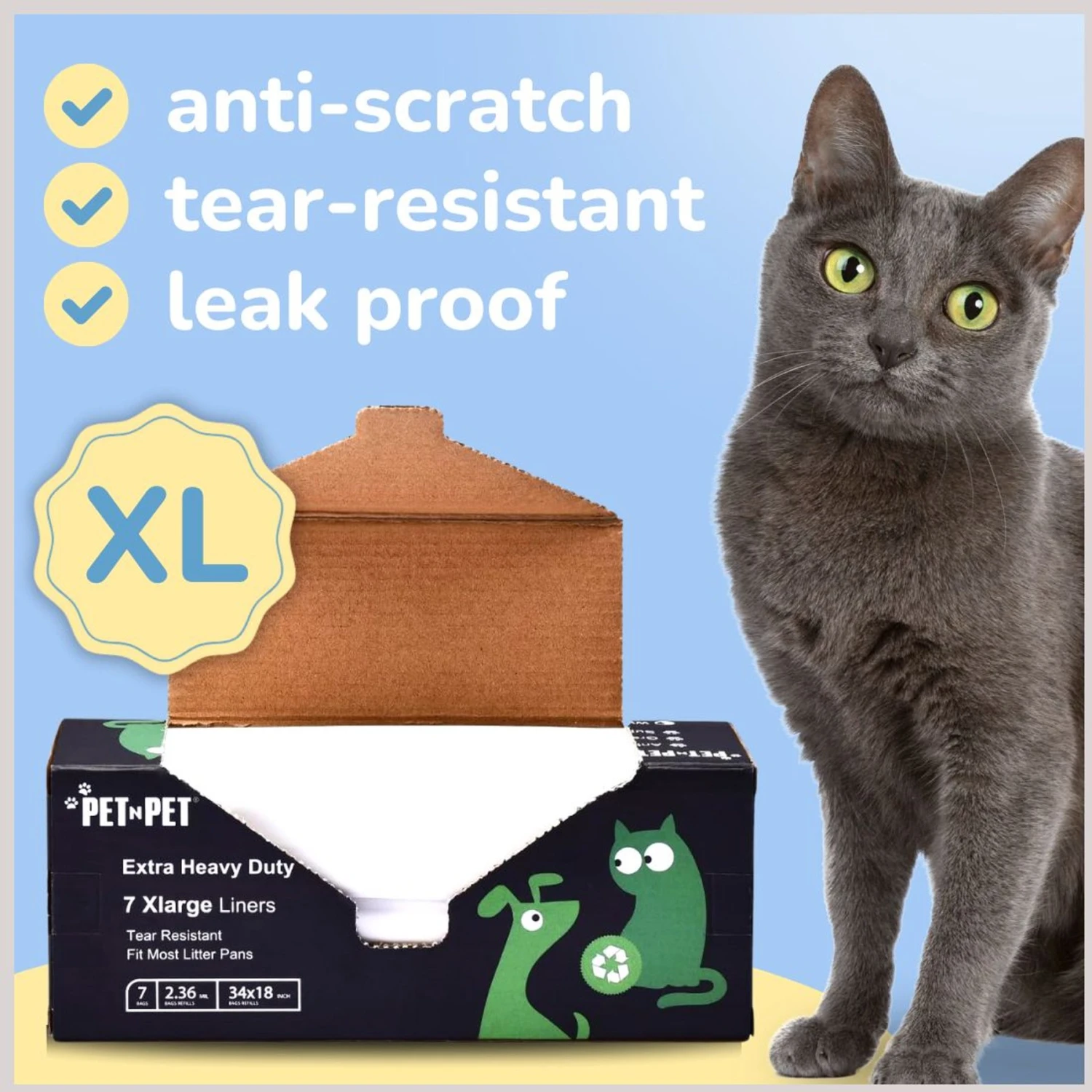 PET N PET Cat Litter Box Liners 2 PET N PET Cat Litter Box Liners - Image 2