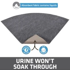 Drymate Corner Ridged Cat Litter Trapping Mat, Grey, 29.5-in X 29.5-in -Mewhaus Shop 134952 PT2. AC SS1800 V1689627104