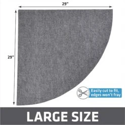Drymate Corner Ridged Cat Litter Trapping Mat, Grey, 29.5-in X 29.5-in -Mewhaus Shop 134952 PT4. AC SS1800 V1689627204