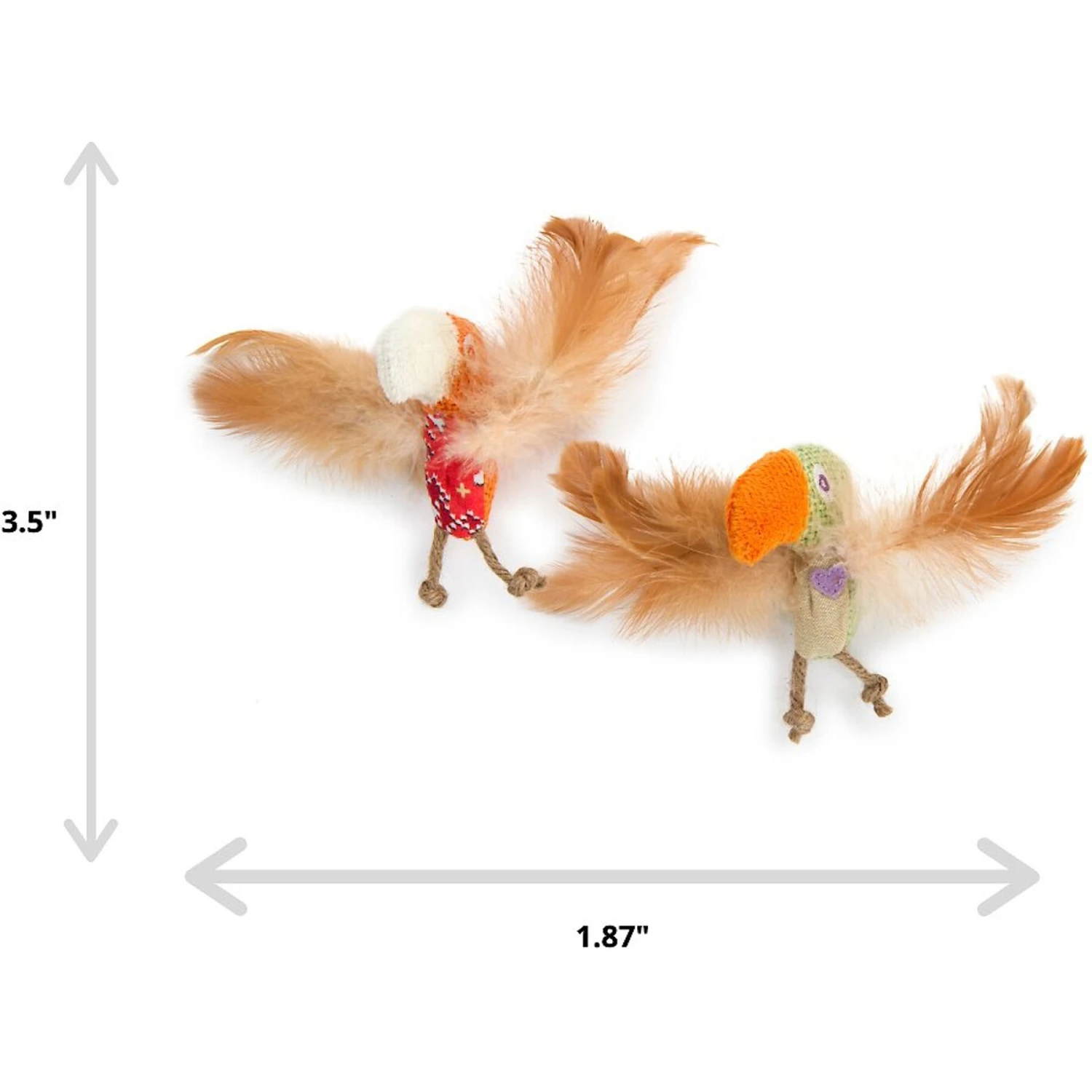 Petlinks HyperNip Love Birds Cat Toy With Catnip 2 Petlinks HyperNip Love Birds Cat Toy With Catnip - Image 2