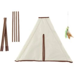 SmartyKat Kitty Camp TeePee Cat Toy -Mewhaus Shop 137500 PT4. AC SS1800 V1525718372