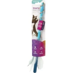 SmartyKat Frisky Flyer Feather Wand Cat Toy -Mewhaus Shop 137512 PT2. AC SS1800 V1575488077
