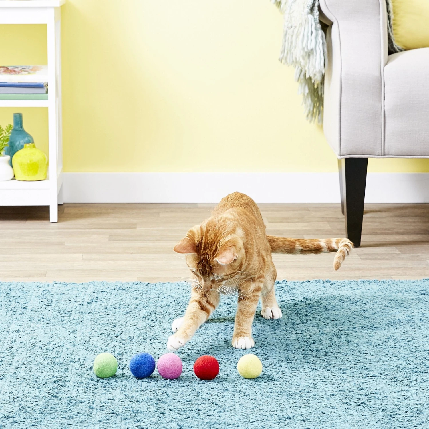 Earthtone Solutions Felted Wool Ball Cat Toys 2 Earthtone Solutions Felted Wool Ball Cat Toys - Image 2