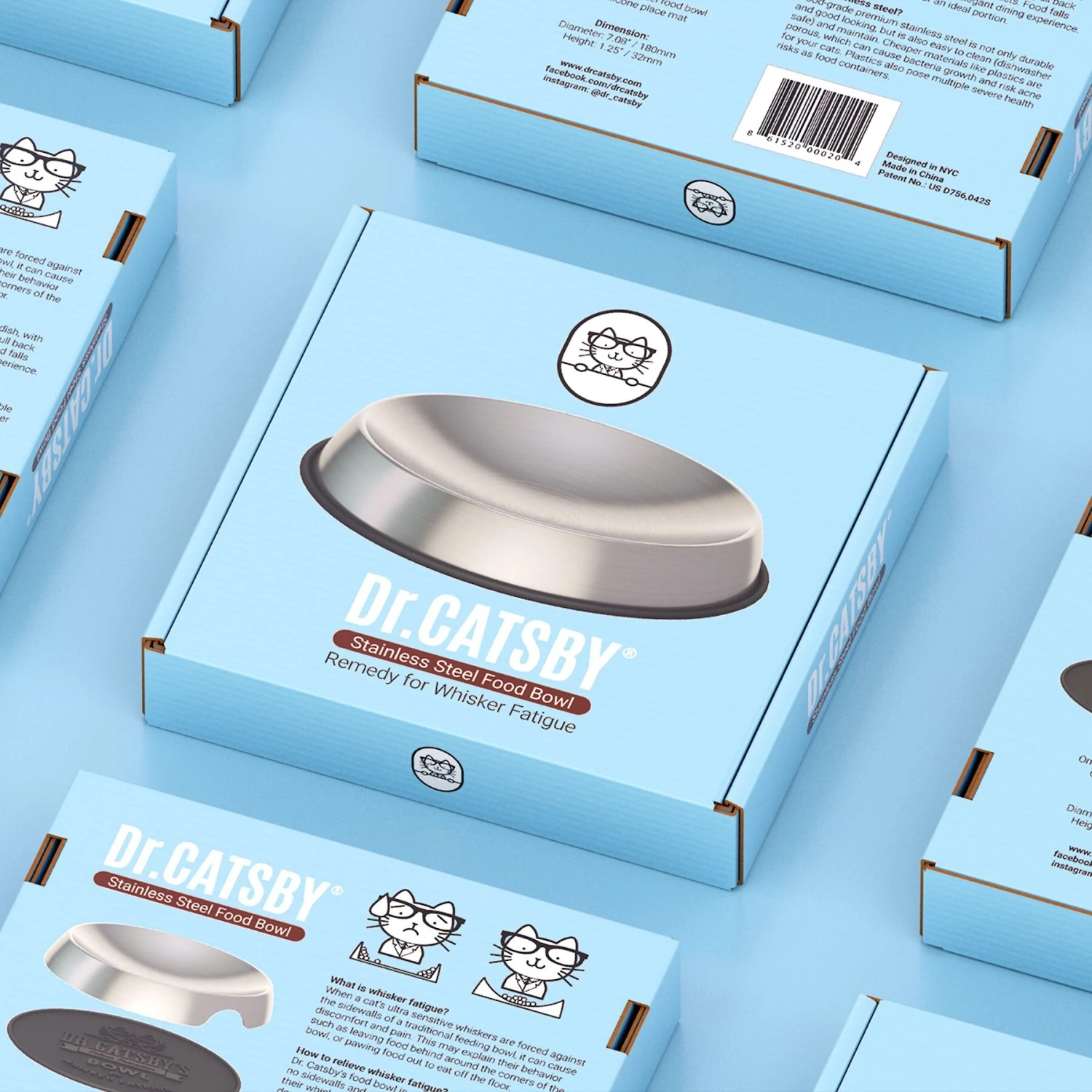 Dr. Catsby's Whisker Relief Non-Skid Stainless Steel Cat Bowl, 1.5-cup 6 Dr. Catsby's Whisker Relief Non-Skid Stainless Steel Cat Bowl, 1.5-cup - Image 6