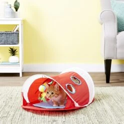 Hartz Just For Cats Peek & Play Pop-Up Tent Cat Toy -Mewhaus Shop 139103 PT2. AC SS1800 V1589230874