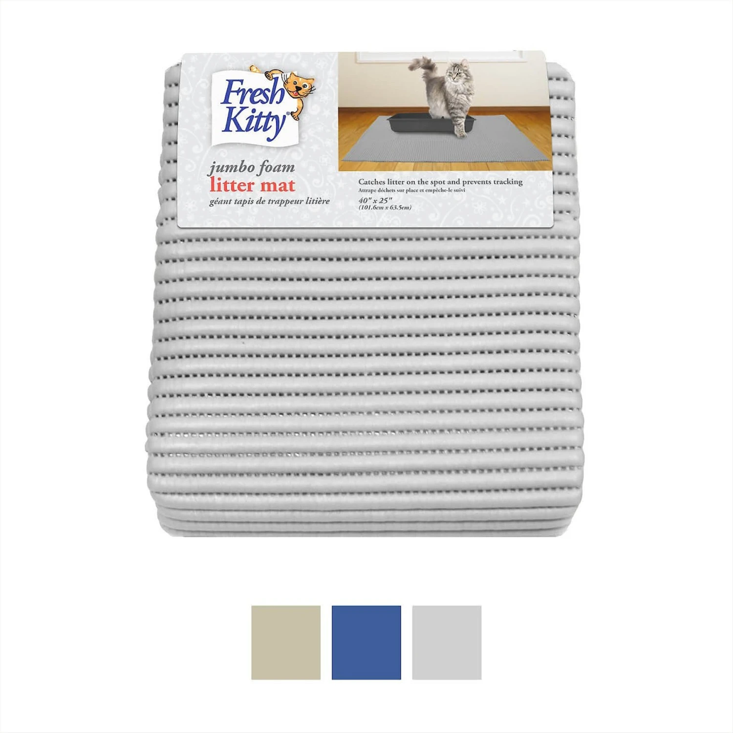 Fresh Kitty Jumbo Foam Cat Litter Mat 1 Fresh Kitty Jumbo Foam Cat Litter Mat