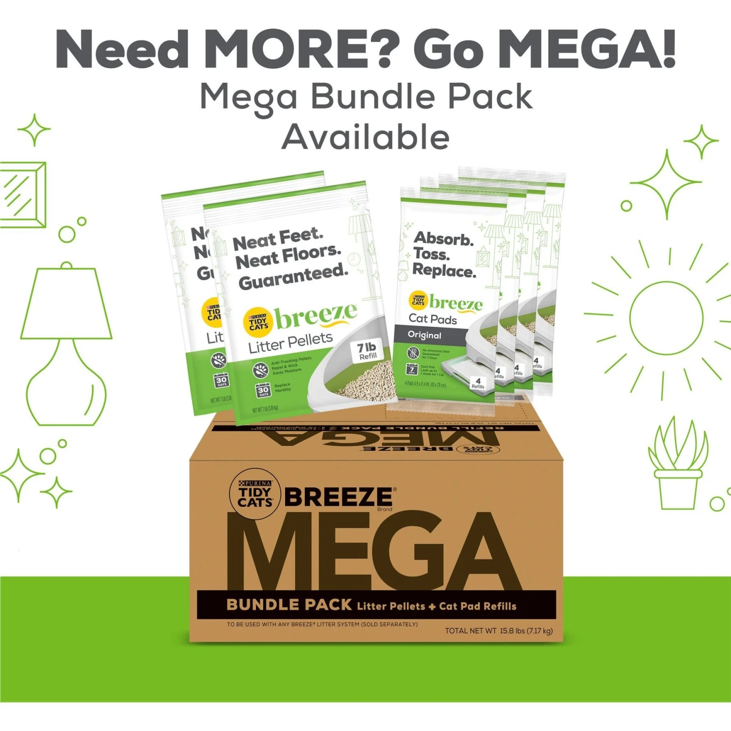 Purina Tidy Cats Hooded Litter Box System, Breeze Hooded System Starter Kit Litter Box, Litter Pellets & Pads 4 Purina Tidy Cats Hooded Litter Box System, Breeze Hooded System Starter Kit Litter Box, Litter Pellets & Pads - Image 4