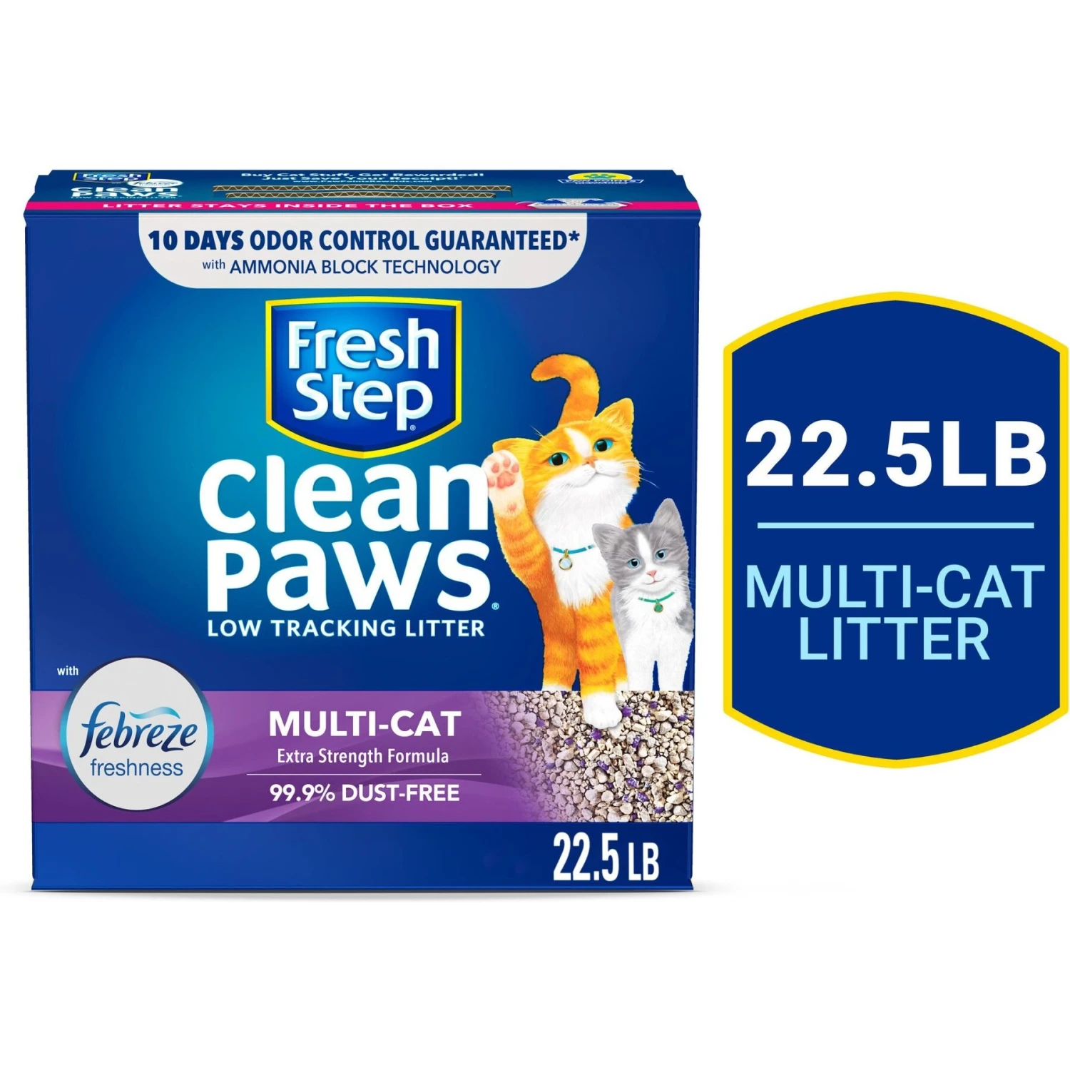 Fresh Step Clean Paws Multi-Cat Scented Clumping Cat Litter 1 Fresh Step Clean Paws Multi-Cat Scented Clumping Cat Litter