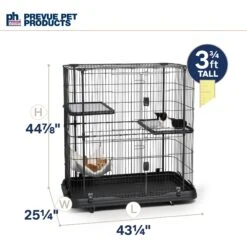 Prevue Pet Products Deluxe Cat Cage Playpen -Mewhaus Shop 143768 PT5. AC SS1800 V1670260074