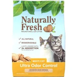 Naturally Fresh Multi-Cat Fresh Unscented Clumping Walnut Cat Litter