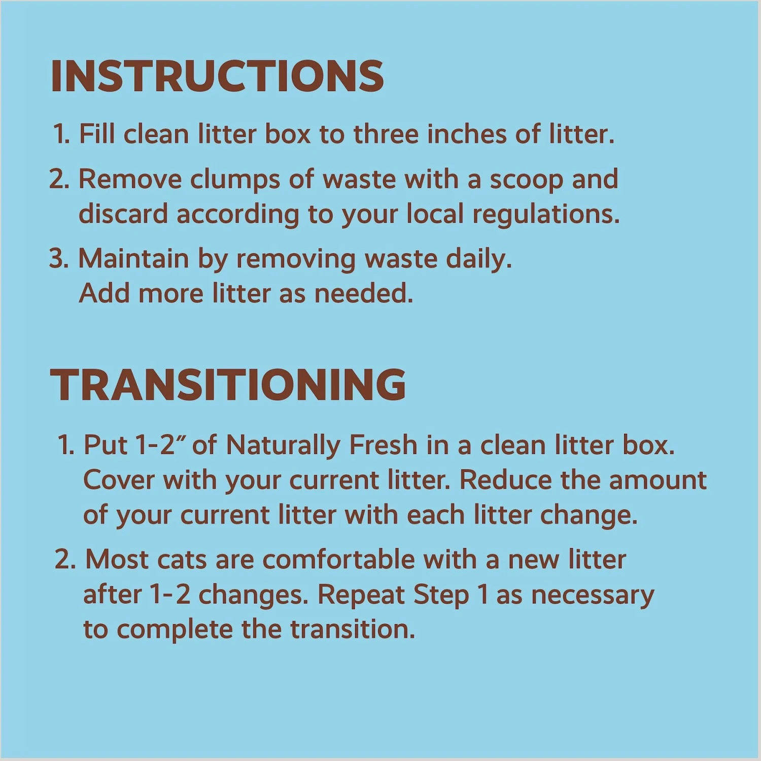 Naturally Fresh Multi-Cat Fresh Unscented Clumping Walnut Cat Litter 7 Naturally Fresh Multi-Cat Fresh Unscented Clumping Walnut Cat Litter - Image 7