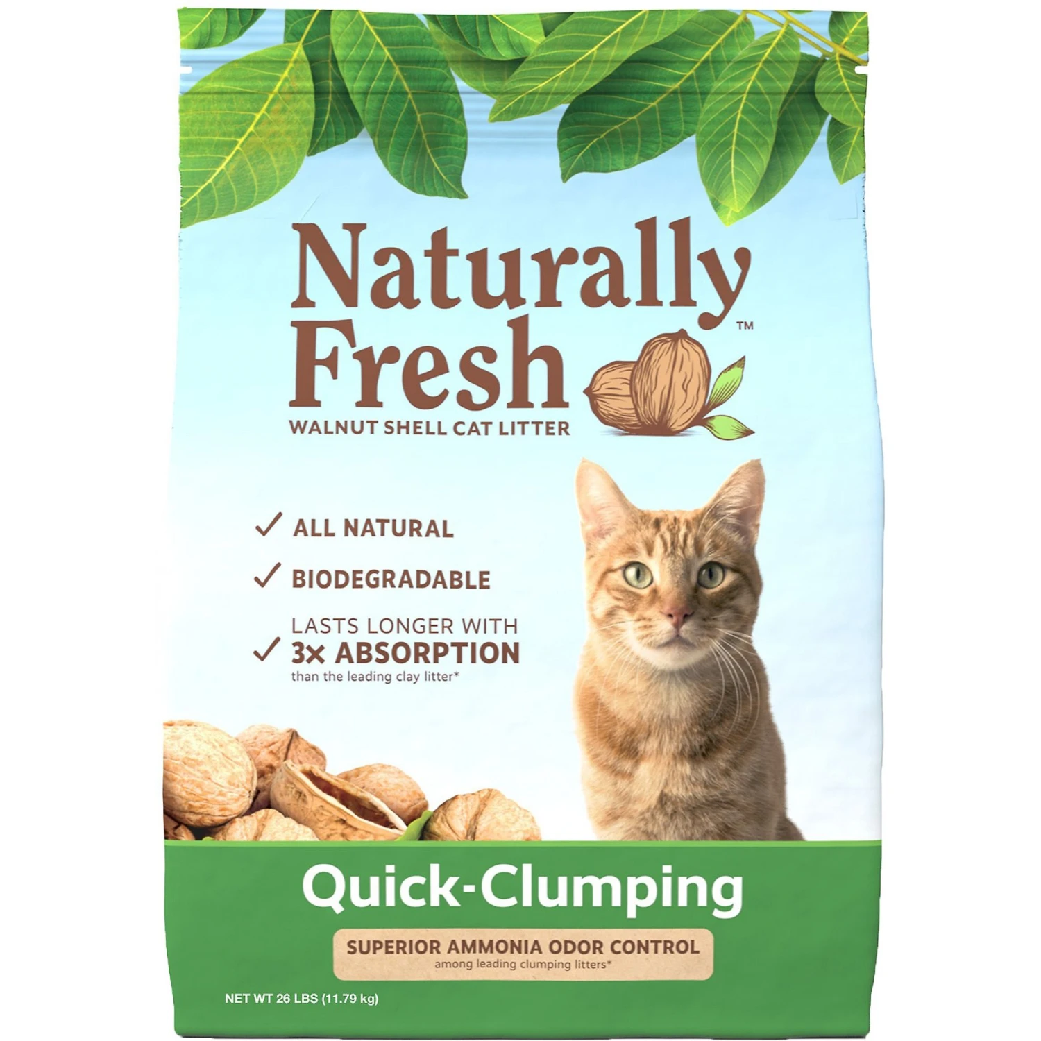 Naturally Fresh Unscented Clumping Walnut Cat Litter 1 Naturally Fresh Unscented Clumping Walnut Cat Litter