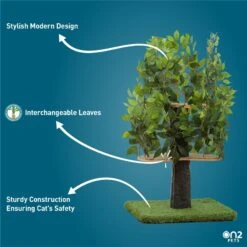 On2Pets 48-in Medium Square Modern Cat Tree 12 On2Pets 48-in Medium Square Modern Cat Tree -Mewhaus Shop 145316 PT3. AC SS1800 V1671030332