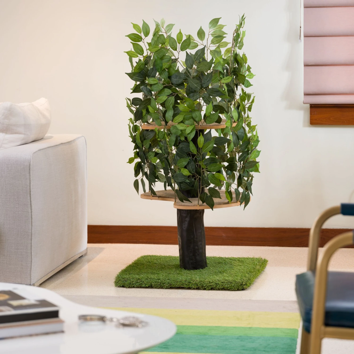 On2Pets 48-in Medium Square Modern Cat Tree 7 On2Pets 48-in Medium Square Modern Cat Tree - Image 7