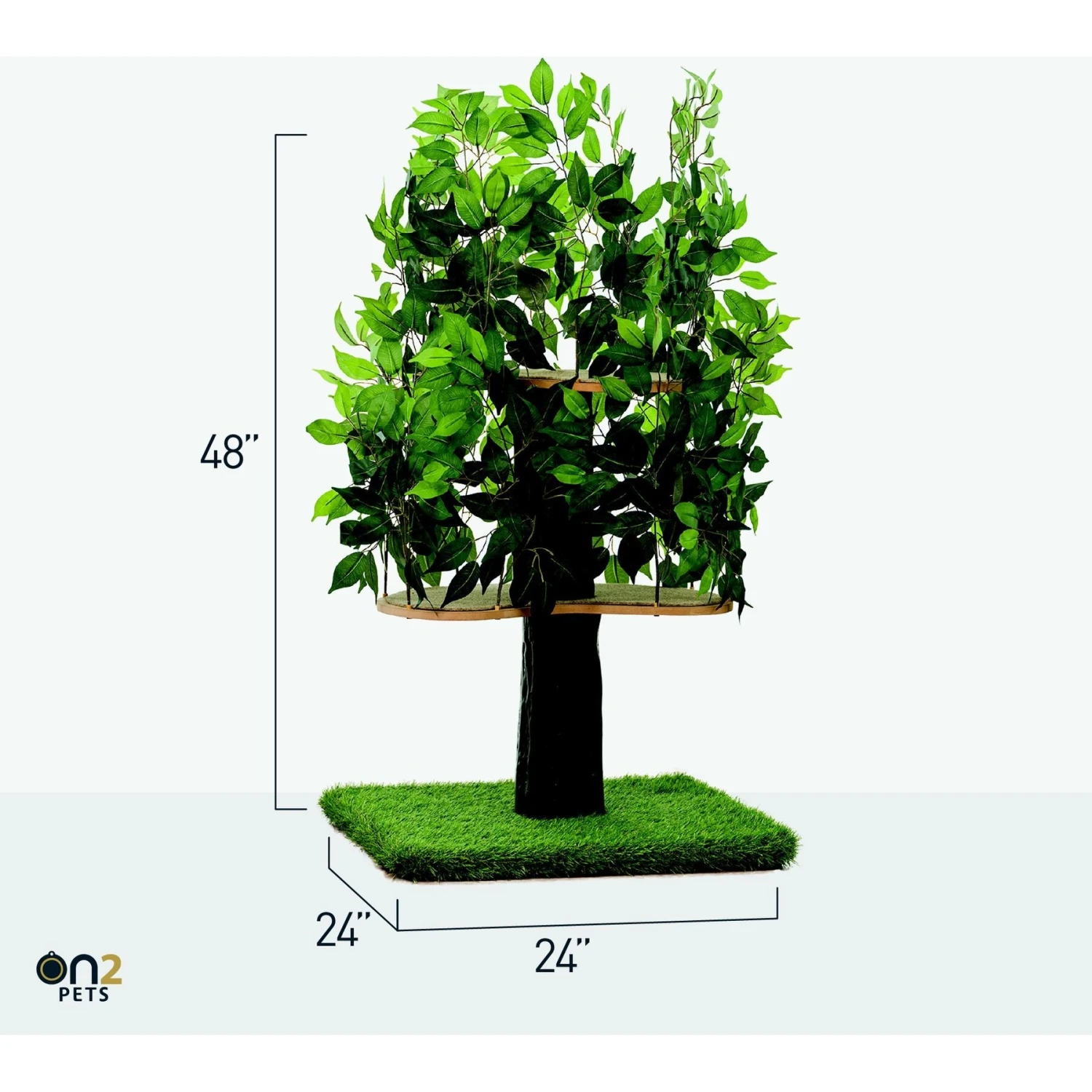 On2Pets 48-in Medium Square Modern Cat Tree 8 On2Pets 48-in Medium Square Modern Cat Tree - Image 8