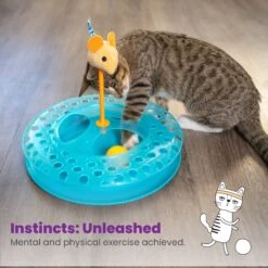 Catstages Cheese Chase II Cat Toy With Catnip -Mewhaus Shop 148102 PT5. AC SS1800 V1636506820