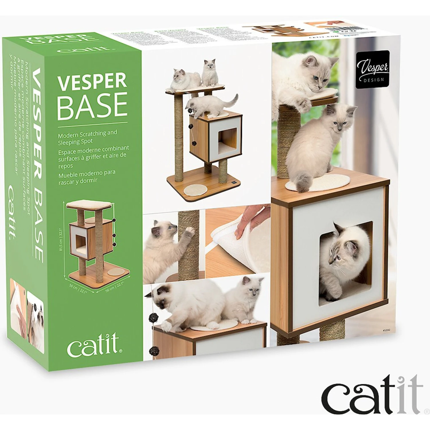 Vesper Base 32-in Modern Cat Tree & Condo 7 Vesper Base 32-in Modern Cat Tree & Condo - Image 7