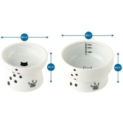 Necoichi Ceramic Elevated Cat Food & Water Bowl Set -Mewhaus Shop 154902 PT3. AC SS1800 V1542038813