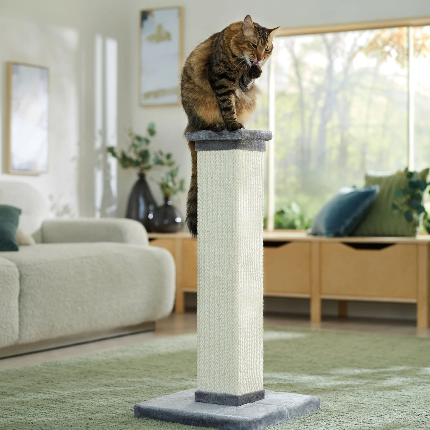 Frisco 33.5-in Sisal Cat Scratching Post 1 Frisco 33.5-in Sisal Cat Scratching Post