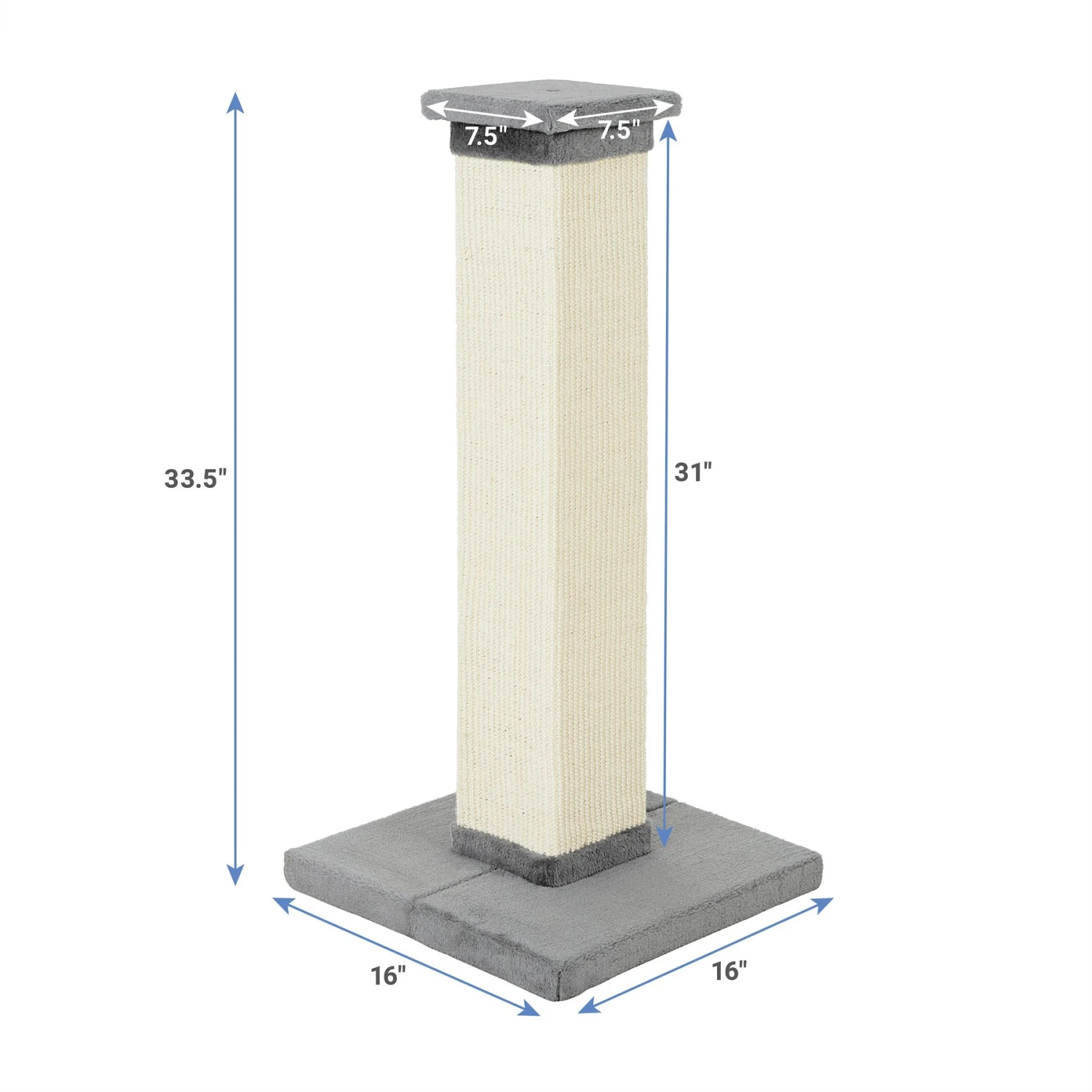 Frisco 33.5-in Sisal Cat Scratching Post 2 Frisco 33.5-in Sisal Cat Scratching Post - Image 2