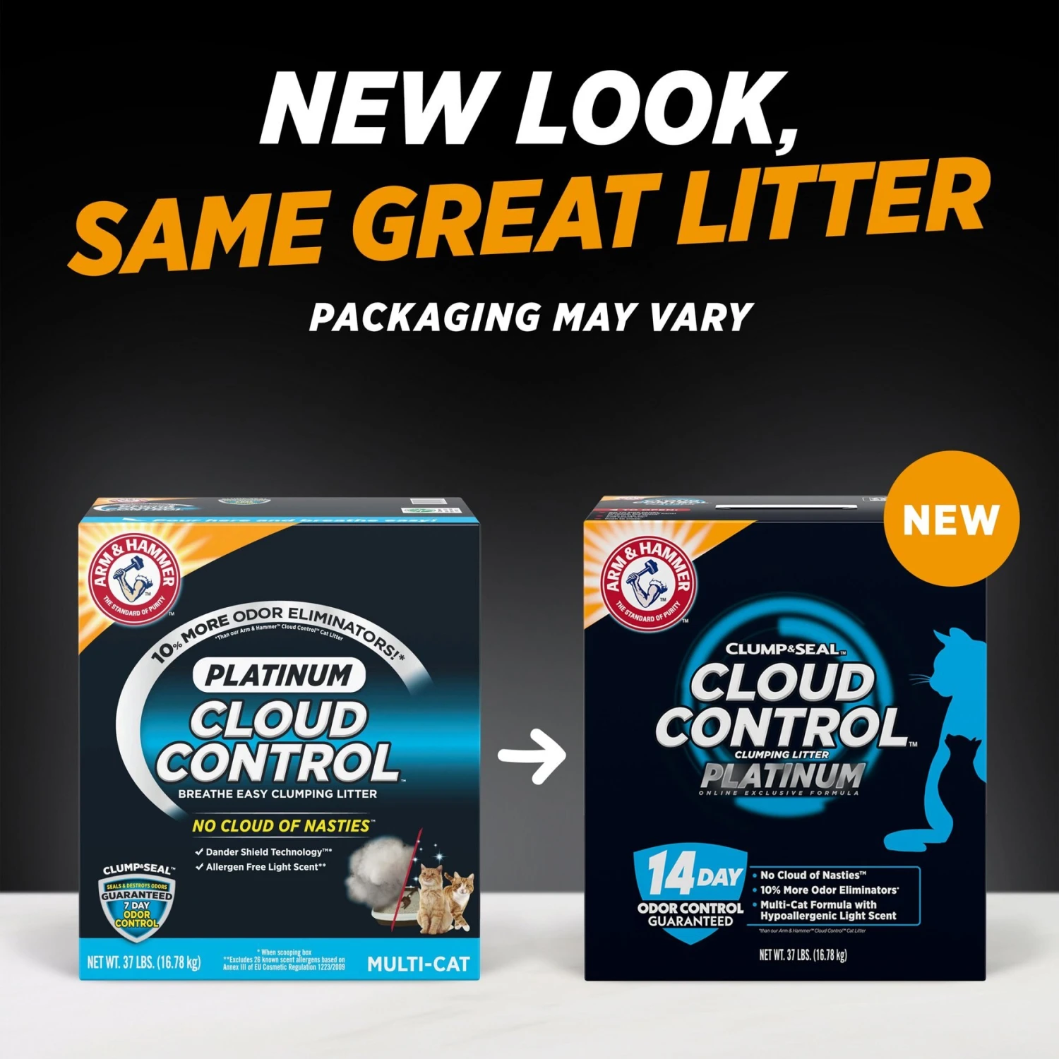 Arm & Hammer Litter Cloud Control Platinum Multi-Cat Clumping Cat Litter With Hypoallergenic Light Scent 2 Arm & Hammer Litter Cloud Control Platinum Multi-Cat Clumping Cat Litter With Hypoallergenic Light Scent - Image 2