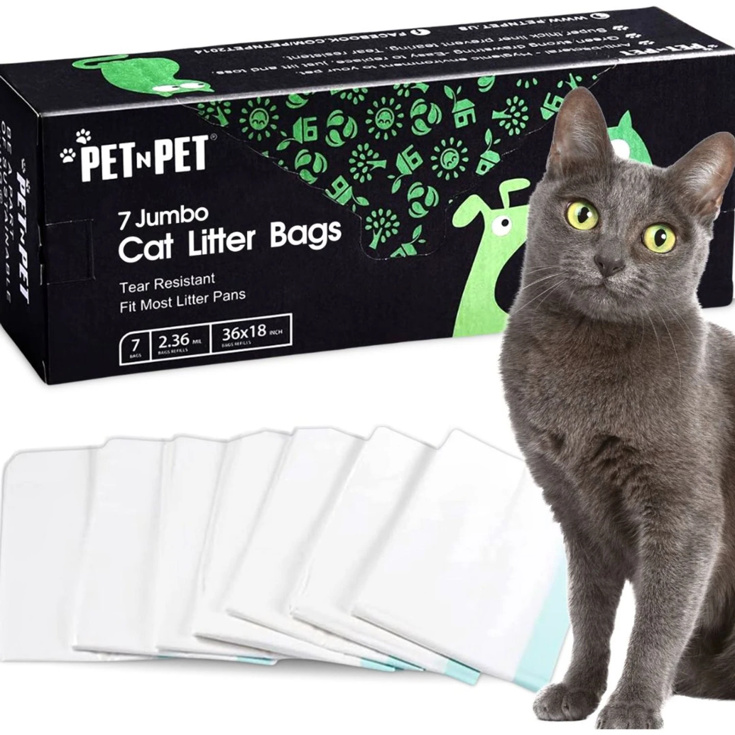 PET N PET Litter Box Liner, Jumbo 1 PET N PET Litter Box Liner, Jumbo