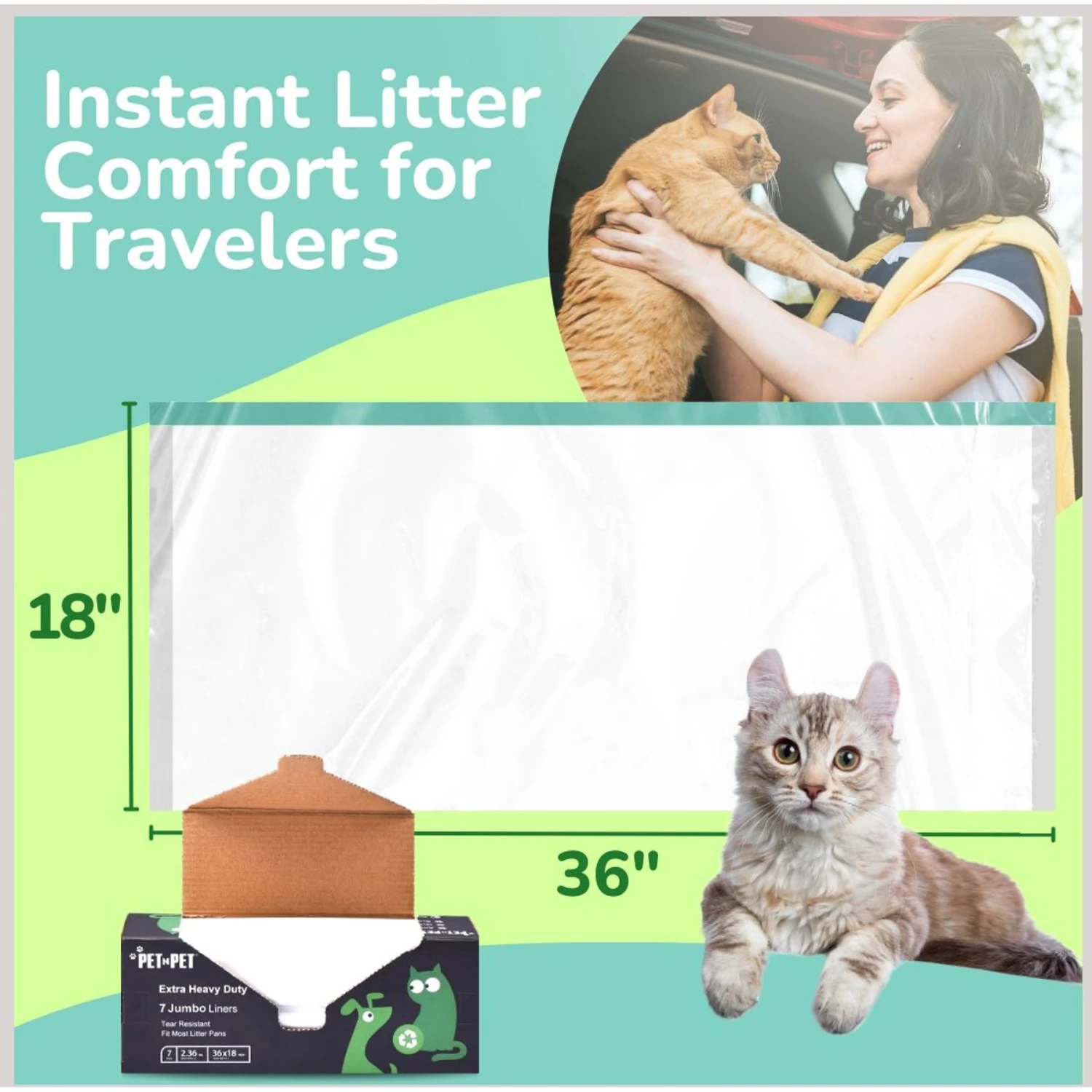 PET N PET Litter Box Liner, Jumbo 5 PET N PET Litter Box Liner, Jumbo - Image 5