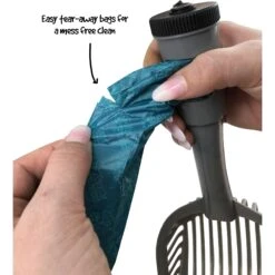 Fresh Kitty Large Deluxe Cat Litter Scoop With Waste Bag Handle 10 Fresh Kitty Large Deluxe Cat Litter Scoop With Waste Bag Handle -Mewhaus Shop 166726 PT4. AC SS1800 V1556198286