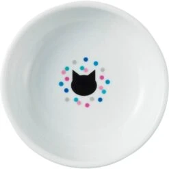 Necoichi Raised Cat Food Bowl, Colorful Dots -Mewhaus Shop 169388 PT2. AC SS1800 V1649341955
