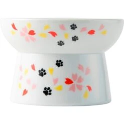 Necoichi Raised Cat Food Bowl, Sakura -Mewhaus Shop 169391 PT2. AC SS1800 V1649358119