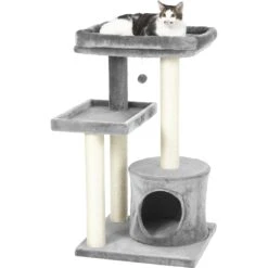 Frisco 42-in Heavy Duty Faux Fur Cat Tree & Condo -Mewhaus Shop 169398 PT5. AC SS1800 V1584453369