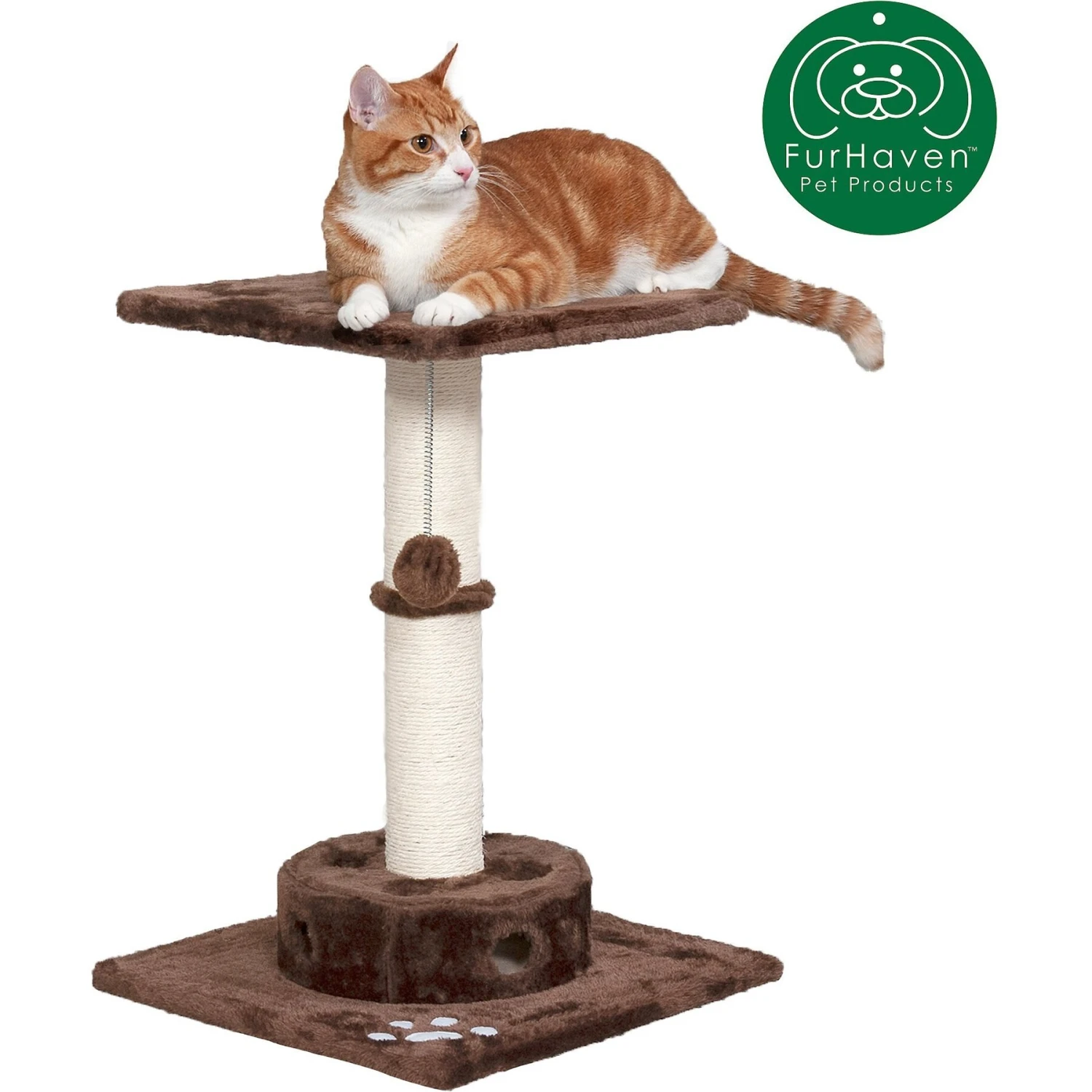 Tiger Tough Scratching Post 22.5-in Faux Fur Cat Tree 3 Tiger Tough Scratching Post 22.5-in Faux Fur Cat Tree - Image 3