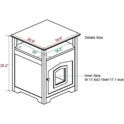 Arf Pets Designer Enclosed Cat Litter Box -Mewhaus Shop 173265 PT2. AC SS1800 V1617700009