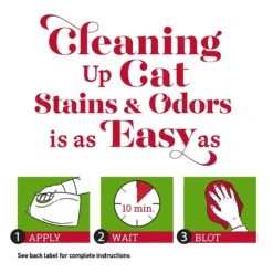 Nature's Miracle Cat Enzymatic Stain Remover & Odor Eliminator Refill, Melon Burst Scent, 1-gal Bottle -Mewhaus Shop 178073 PT4. AC SS1800 V1560443281