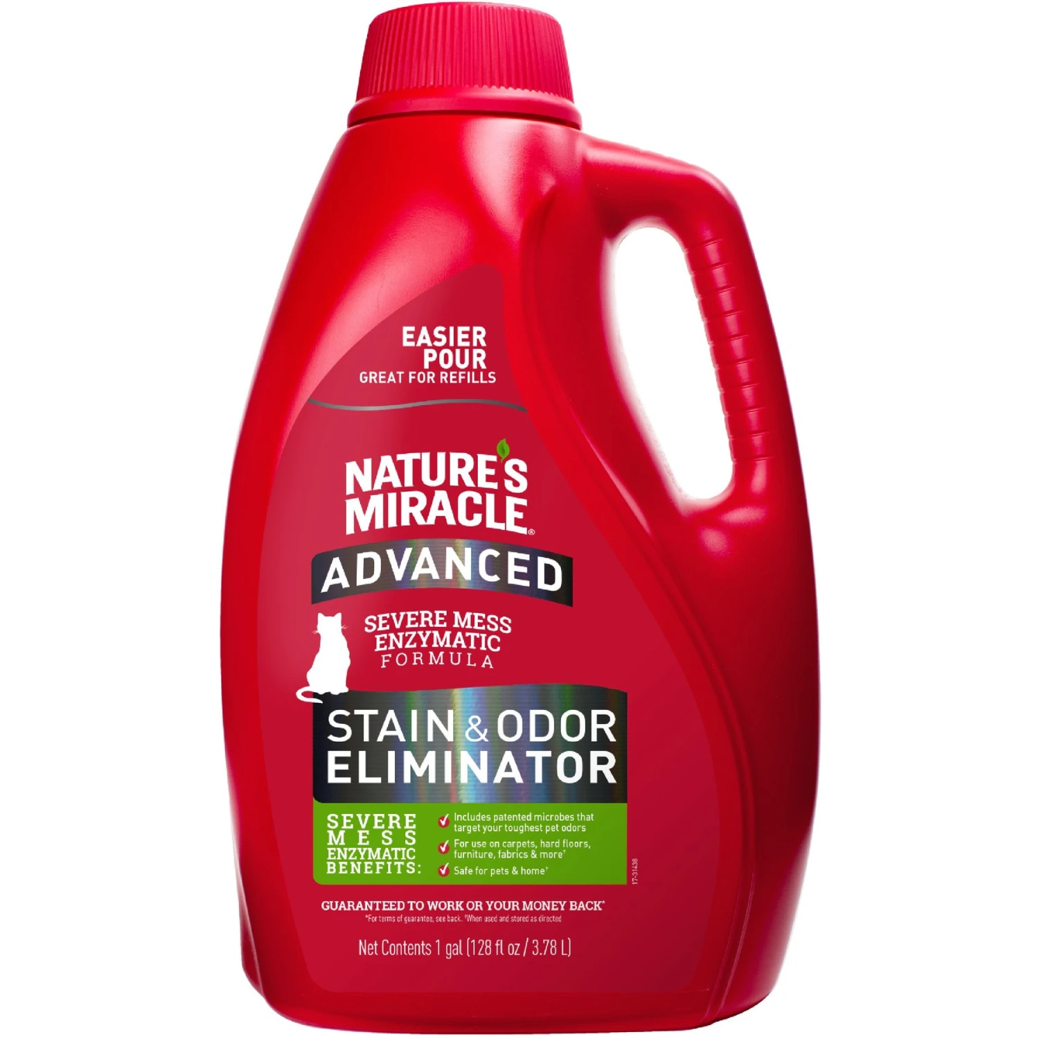 Nature's Miracle Advanced Cat Enzymatic Stain Remover & Odor Eliminator Refill, 1-gal Bottle 1 Nature's Miracle Advanced Cat Enzymatic Stain Remover & Odor Eliminator Refill, 1-gal Bottle